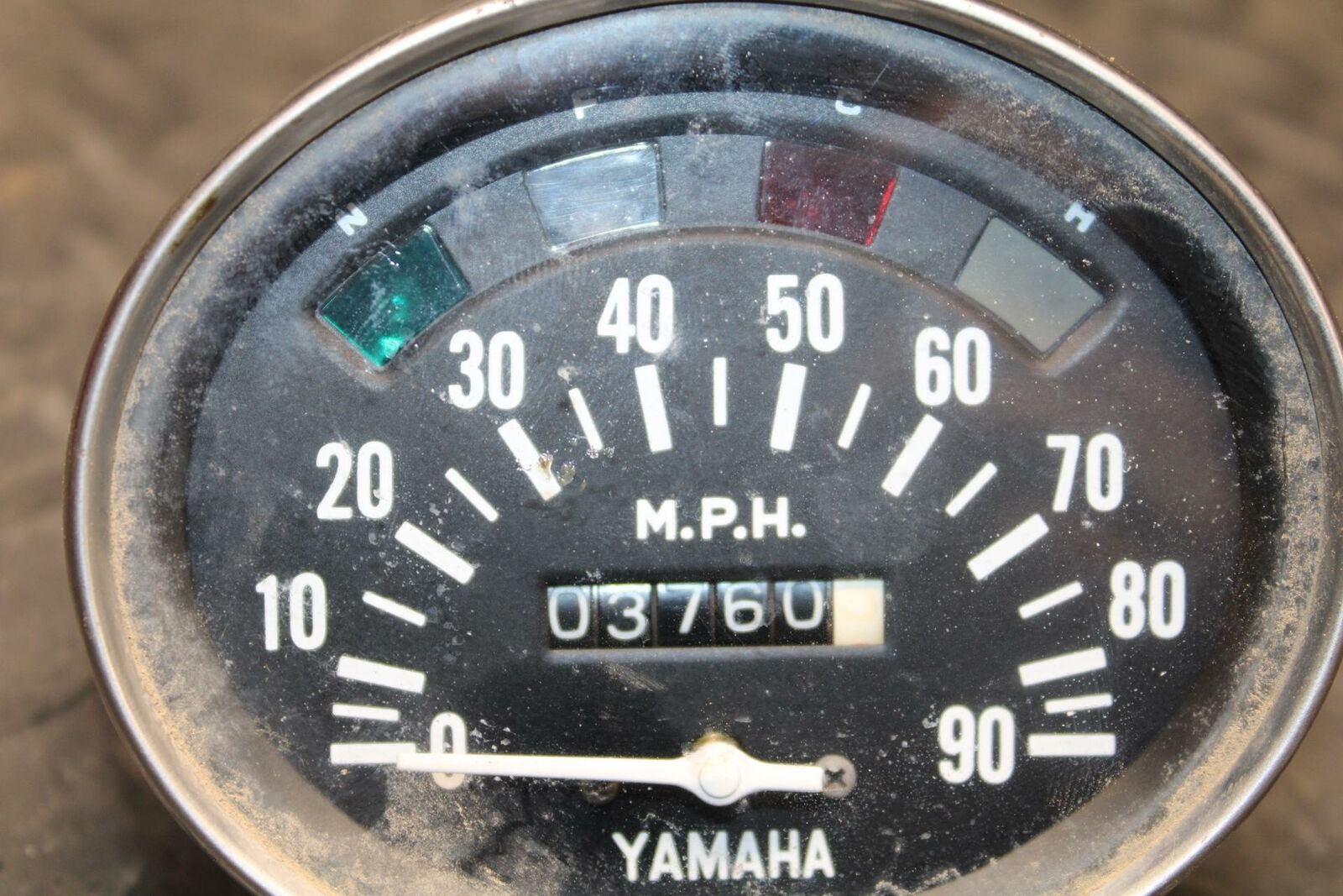 71 YAMAHA L5 SPEEDOMETER GAUGES  BB230