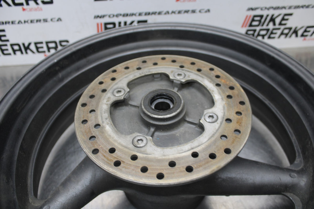 01-06 HONDA CBR600F4I REAR WHEEL BACK RIM & ROTOR BB778