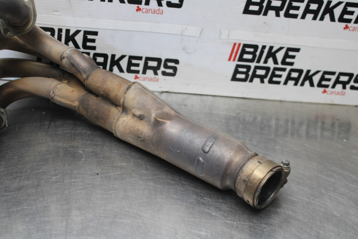 13-18 KAWASAKI NINJA ZX6R EXHAUST HEADER PIPES MANIFOLD BB915