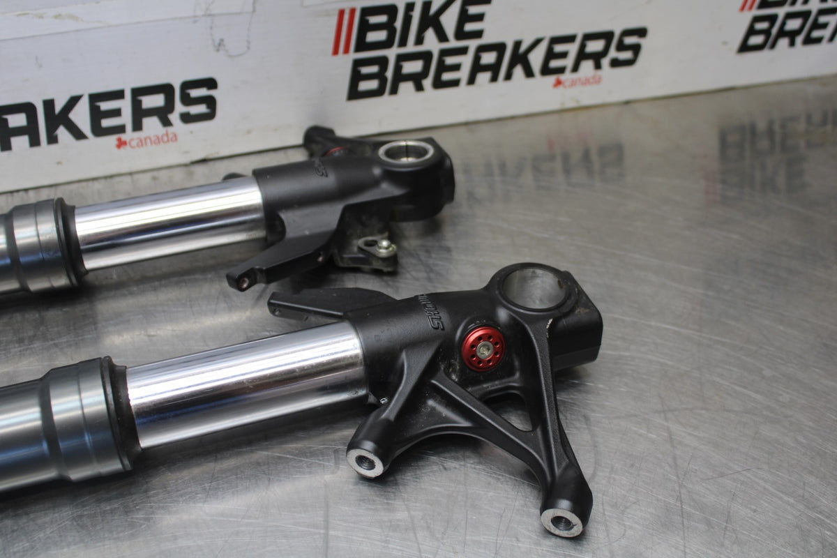 16 DUCATI 959 PANIGALE FRONT FORKS SHOCK SUSPENSION SET PAIR BB912