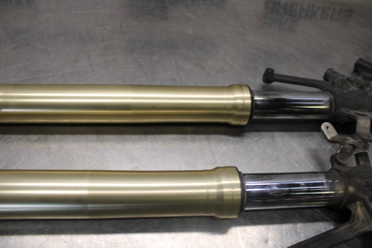 08-09 KAWASAKI NINJA ZX14R FRONT FORKS SHOCK SUSPENSION SET PAIR BB932
