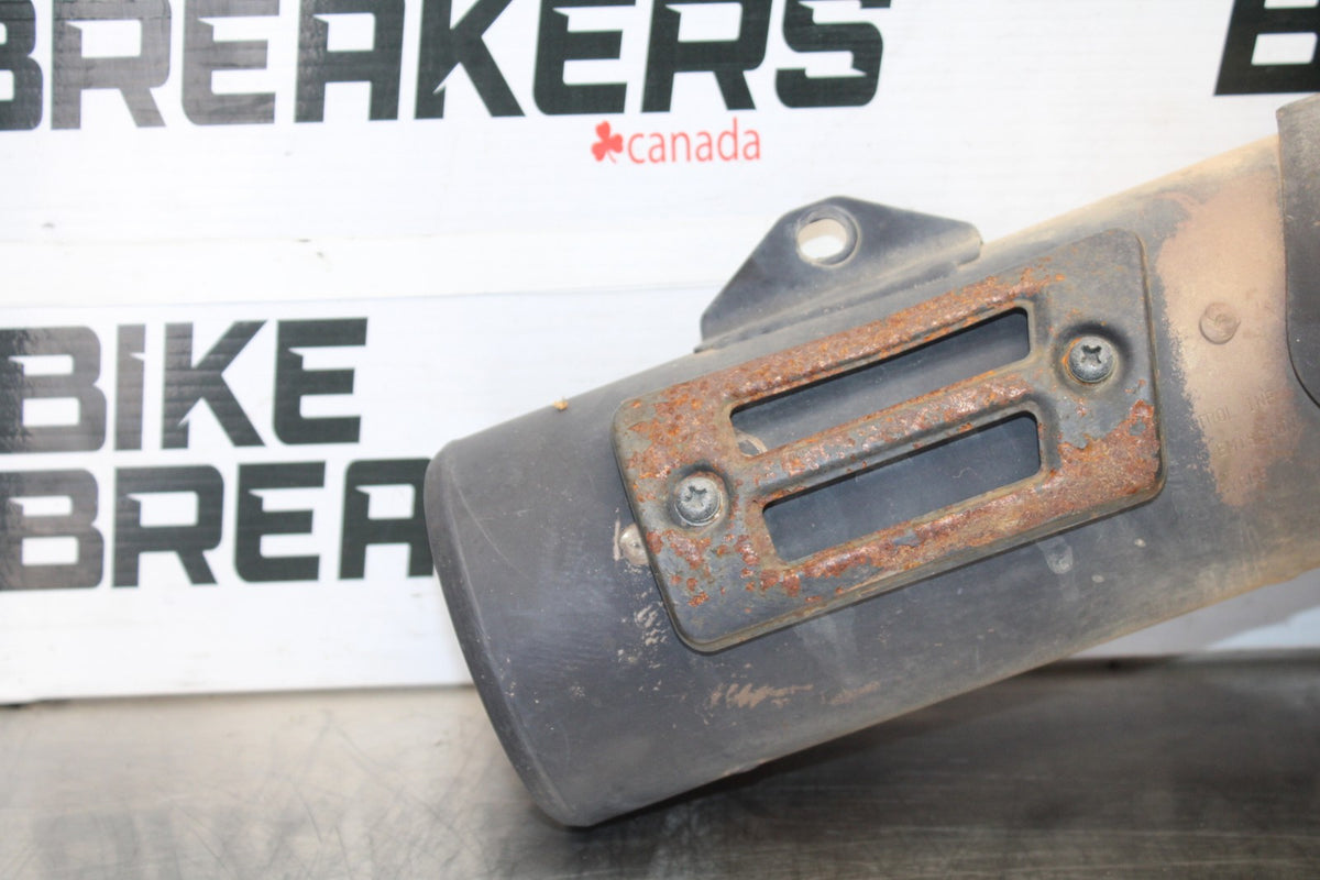 06 KAWASAKI KLR650 EXHAUST PIPE MUFFLER SLIP ON CAN SILENCER BB919