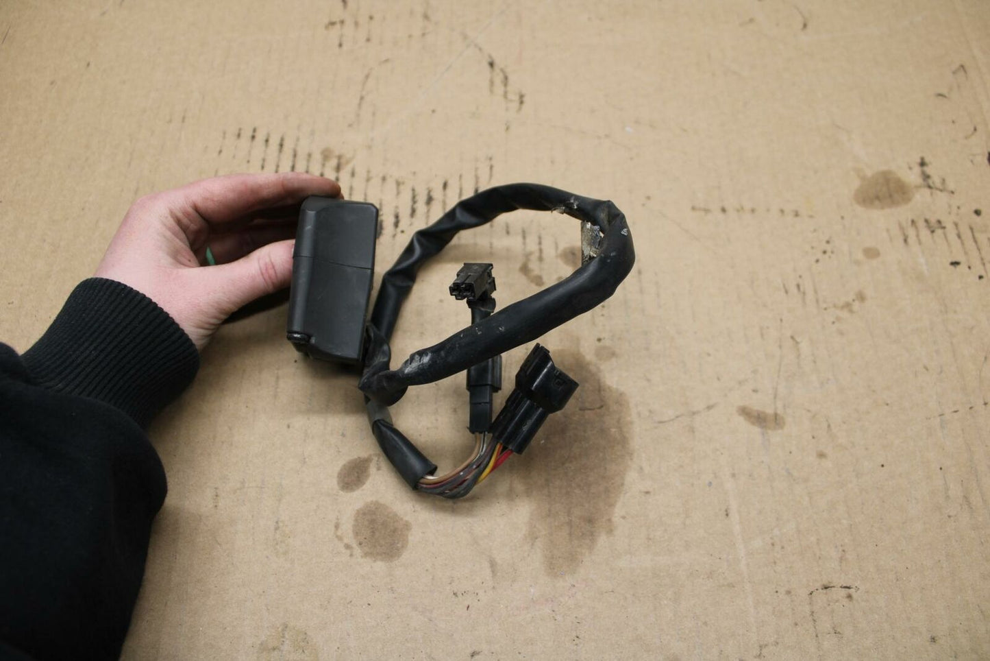 07-08 KAWASAKI NINJA ZX6R RIGHT CLIP ON HANDLE KILL OFF START SWITCH BB274b