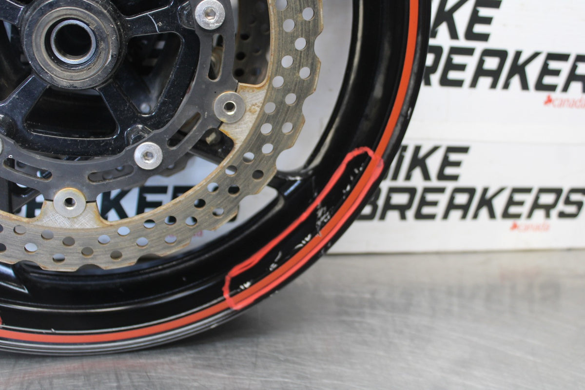 23 KAWASAKI NINJA 650 EX650 FRONT WHEEL FRONT RIM & ROTORS BB920
