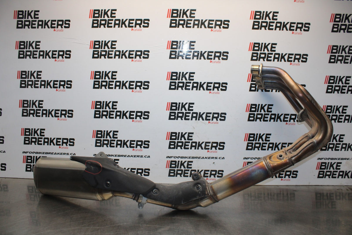 24-25 KAWASAKI NINJA ZX4R FULL EXHAUST SYSTEM HEADERS PIPE MUFFLER BB840