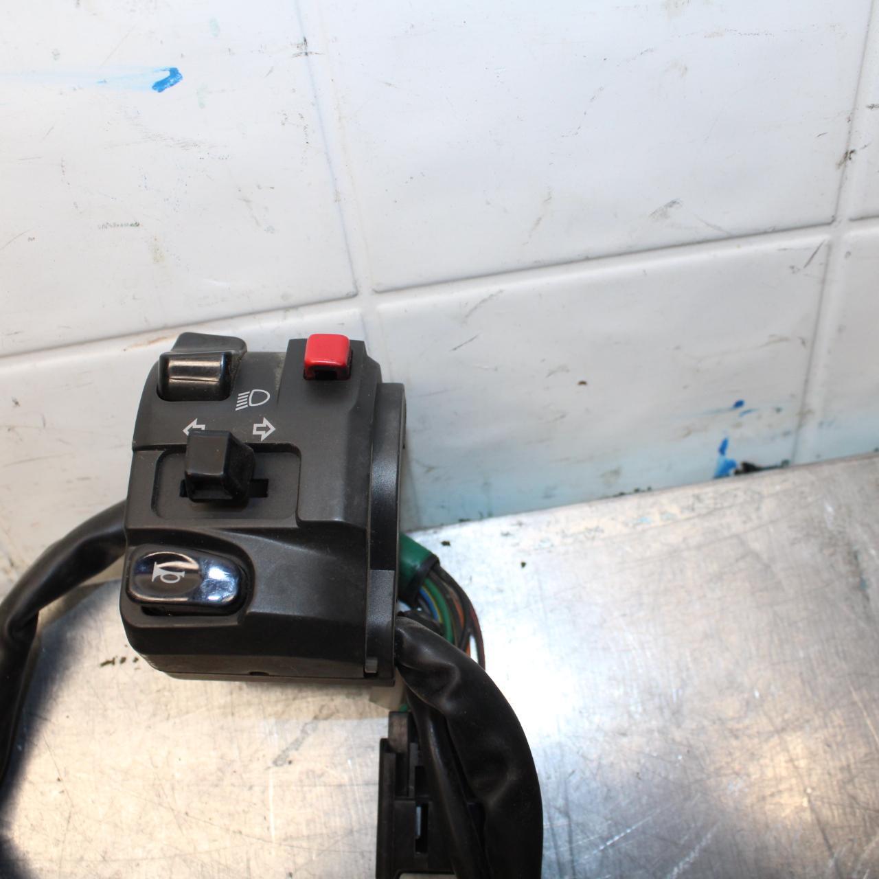 08-09 KAWASAKI NINJA ZX14R LEFT CLIP ON HANDLE HORN SIGNALS SWITCH SWITCHES BB73