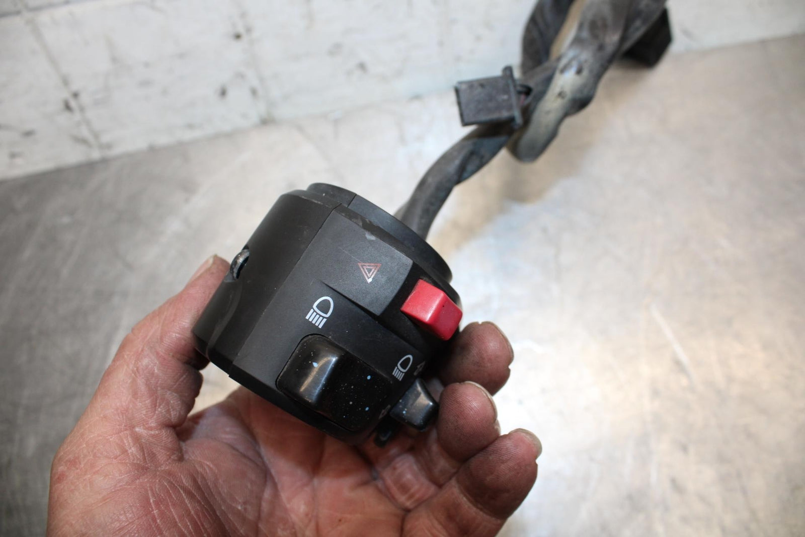 11 KAWASAKI NINJA 650 ER EX 650 LEFT CLIP ON HANDLE HORN SIGNALS SWITCH BB503