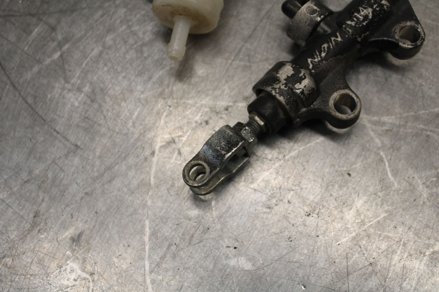 08-18 KAWASAKI KLR650 REAR BACK BRAKE MASTER CYLINDER W RESERVOIR BB707