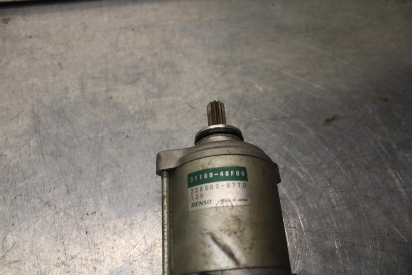 01 SUZUKI GSXR1000 ENGINE STARTING STARTER MOTOR -DC 12V 1100-40F00 BB100