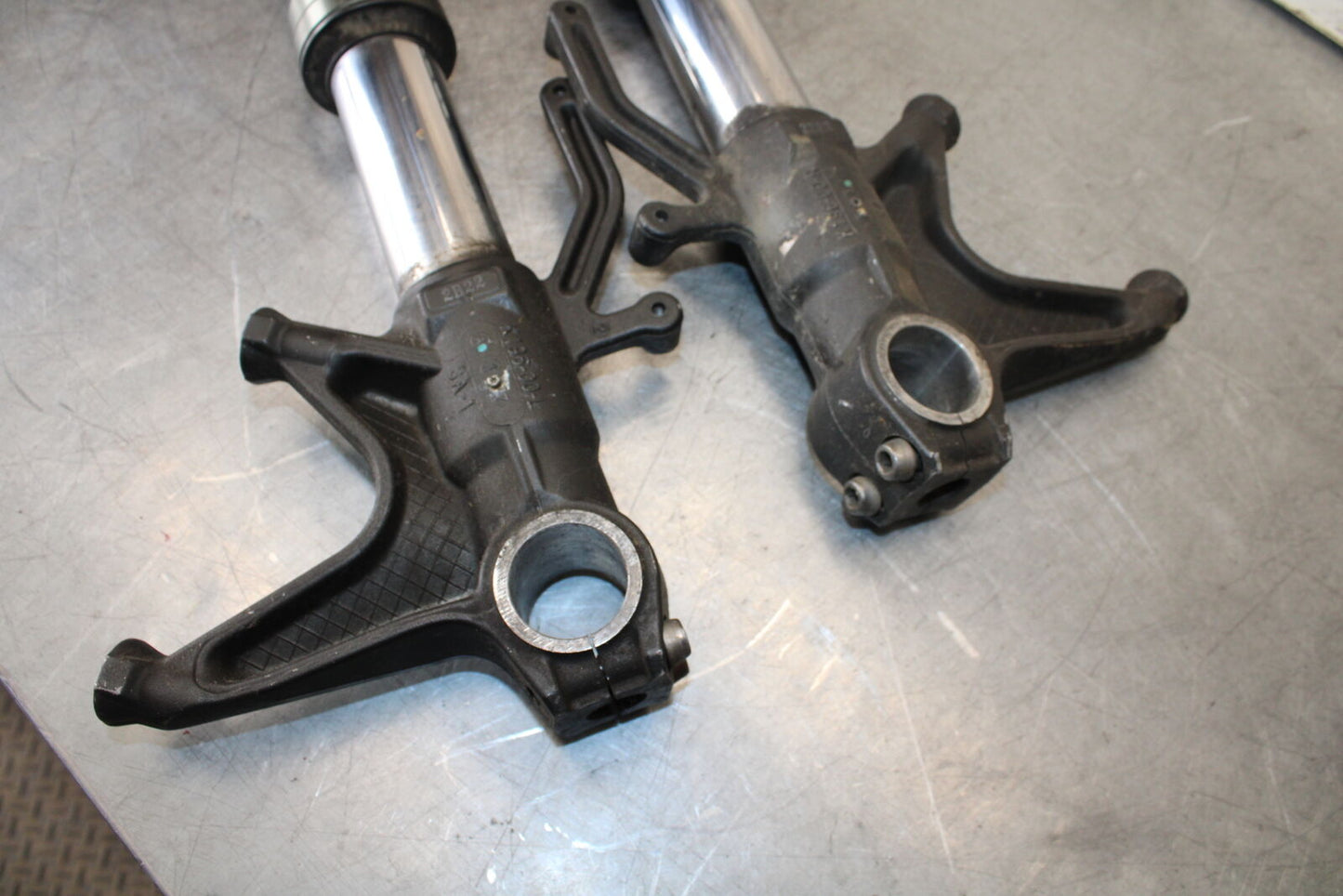 09-12 KAWASAKI NINJA ZX6R FRONT FORKS SHOCK SUSPENSION SET PAIR BB272