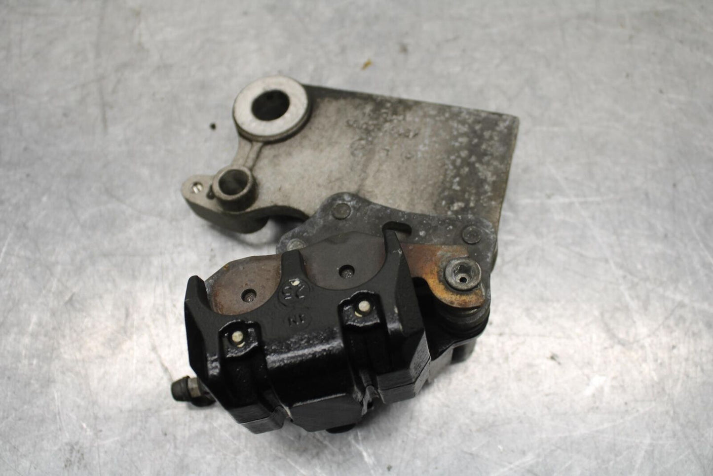 15-16 KAWASAKI EX300 REAR BACK BRAKE CALIPER W MOUNT BRACKET BB635