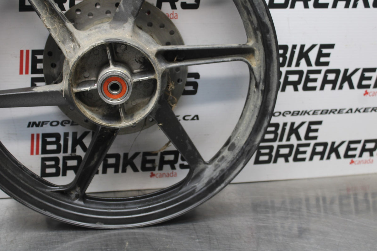 08 HONDA CBR125R REAR WHEEL BACK RIM & ROTOR BB804