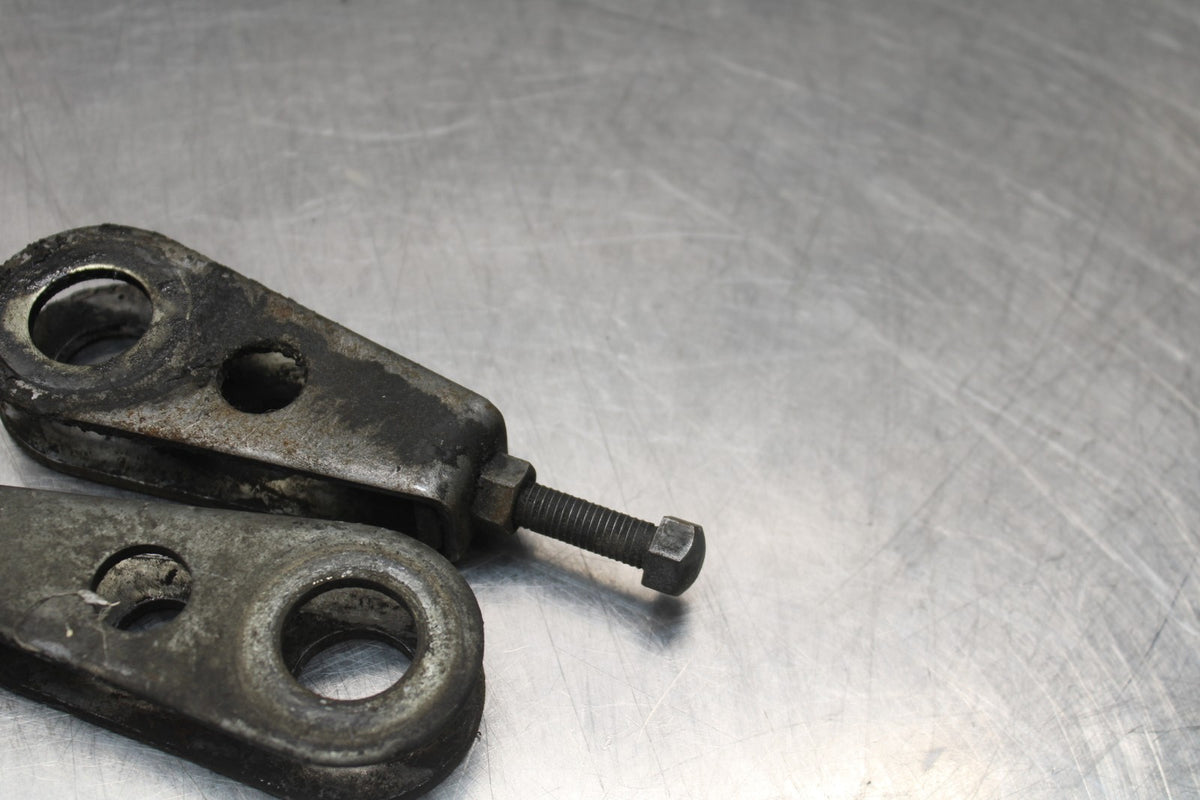 78-79 SUZUKI GS1000 SWINGARM CHAIN TENSIONER ADJUSTMENT BRACKETS  BB787