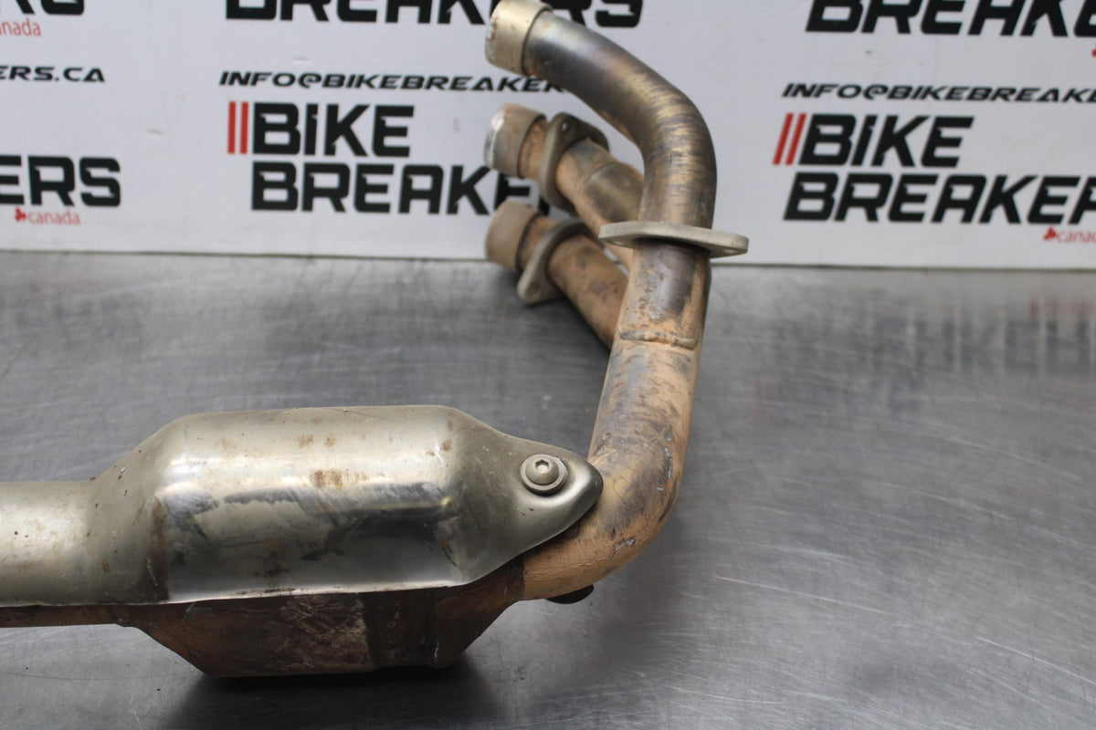 15 TRIUMPH TIGER 800 EXHAUST HEADER PIPES MANIFOLD BB873
