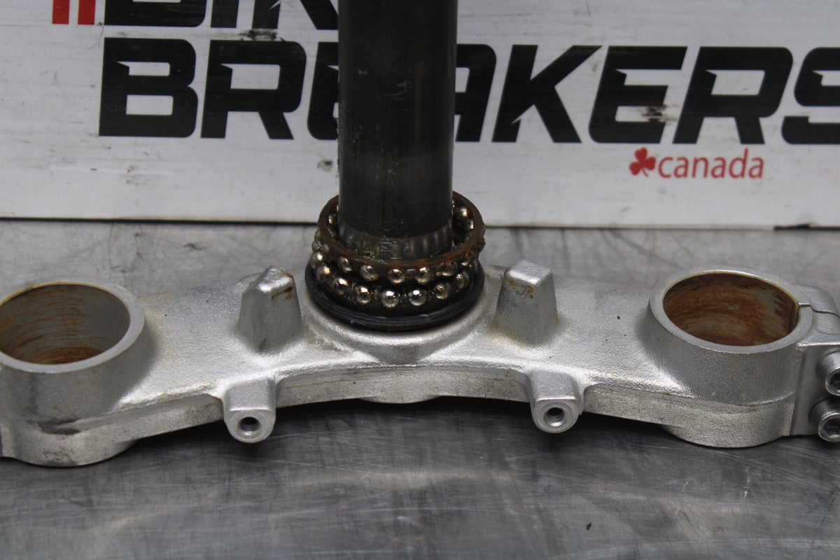 08 KAWASAKI NINJA 650 EX650 FRONT FORKS CLAMP LOWER TRIPLE TREE STEM BB797