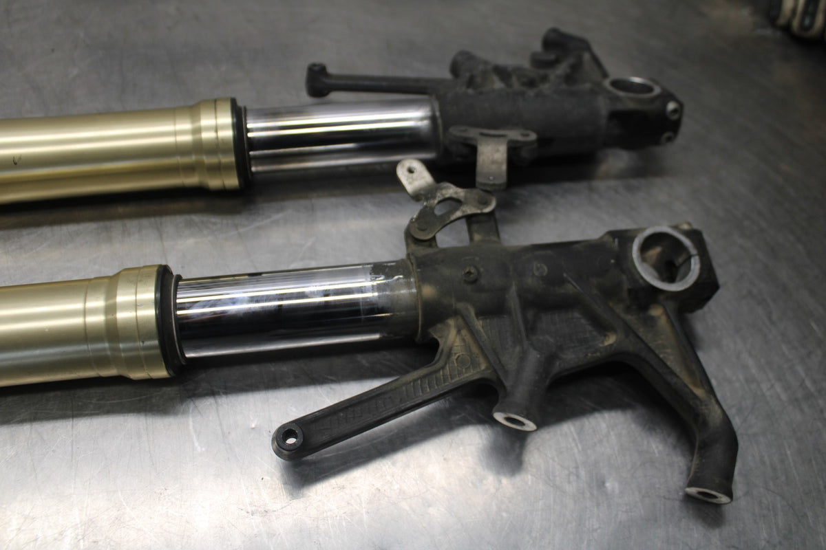 08-09 KAWASAKI NINJA ZX14R FRONT FORKS SHOCK SUSPENSION SET PAIR BB932