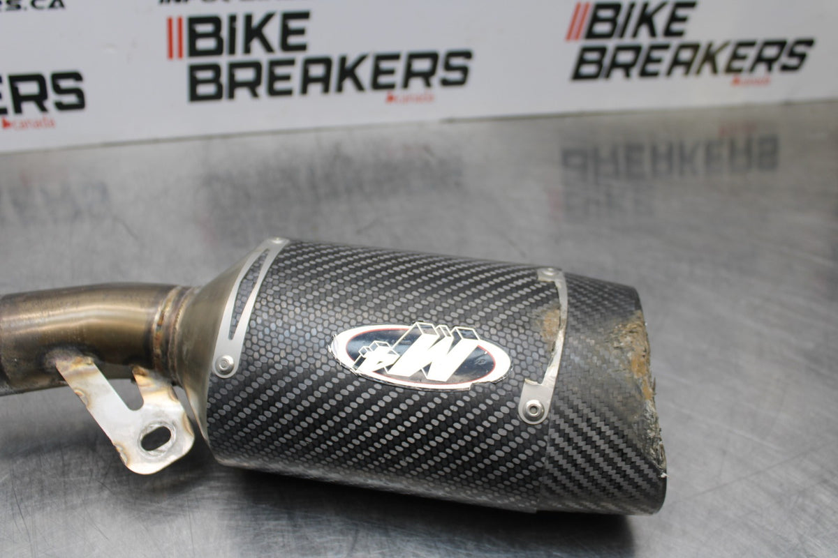 19-23 KAWASAKI NINJA ZX6R M4 EXHAUST PIPE MUFFLER SLIP ON CAN SILENCER BB188