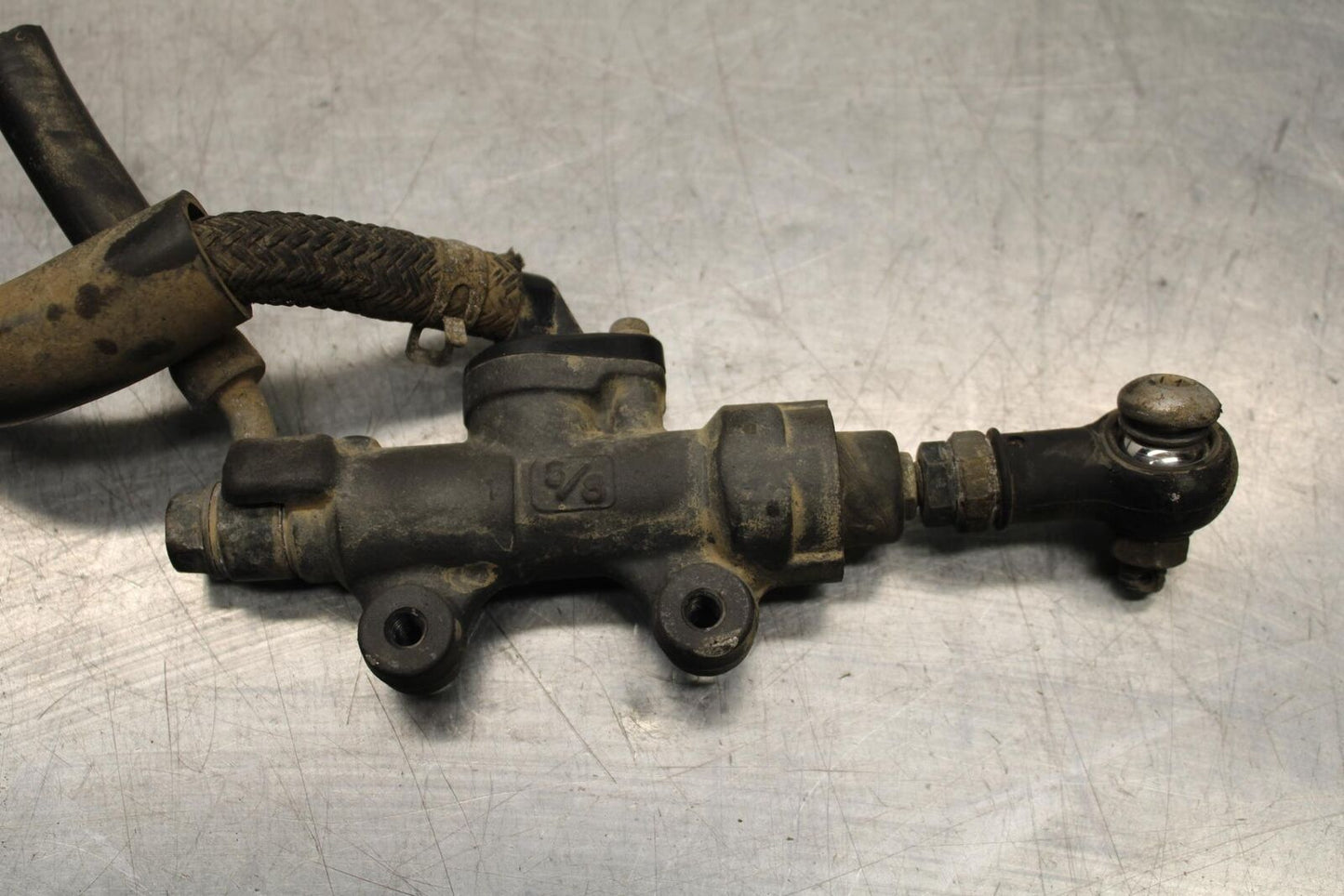 03-04 HONDA CBR600RR REAR BACK BRAKE MASTER CYLINDER W RESERVOIR BB628