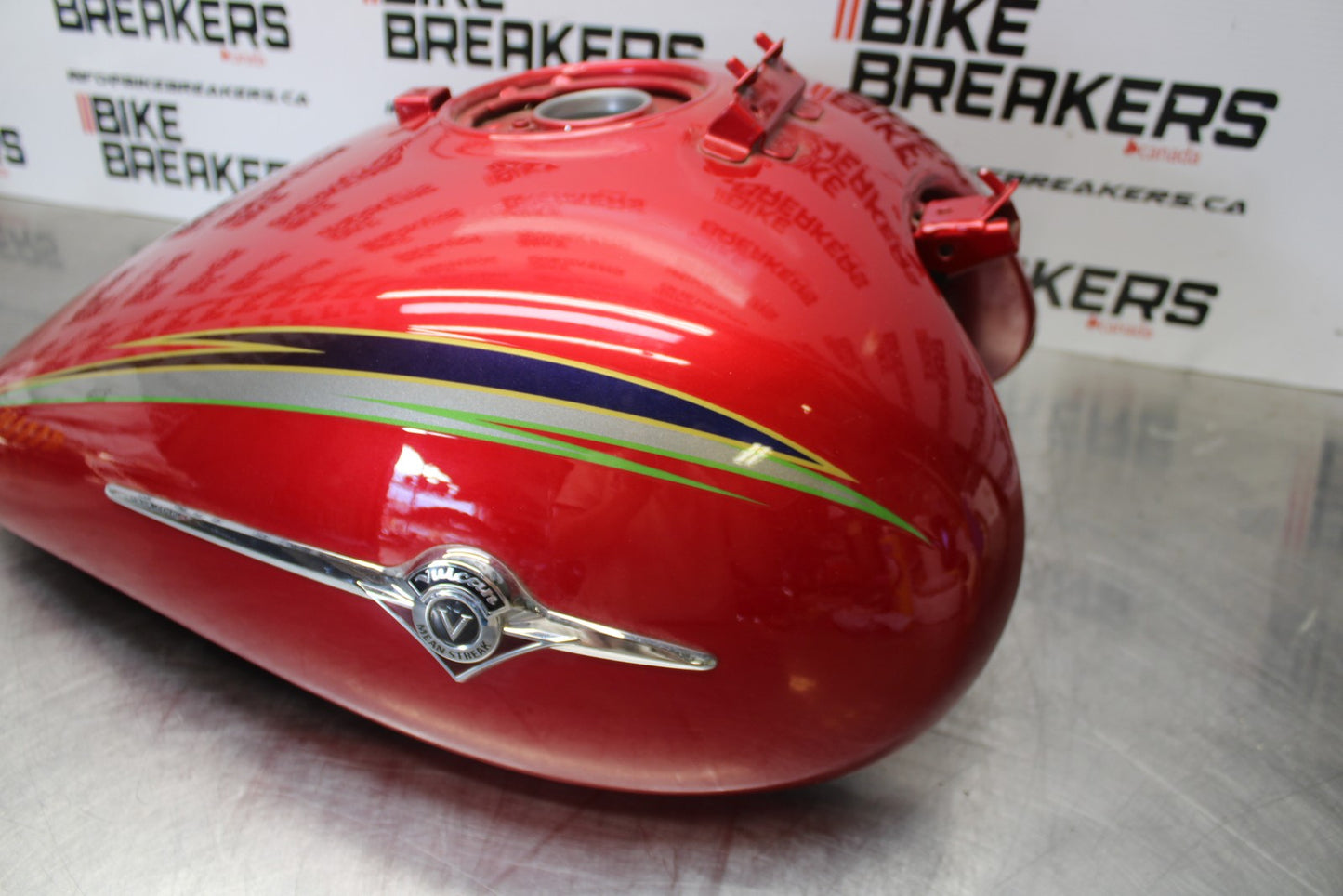 03 KAWASAKI VULCAN 1500 VN1500P MEAN STREAK GAS TANK FUEL PETROL RESERVOIR BB00