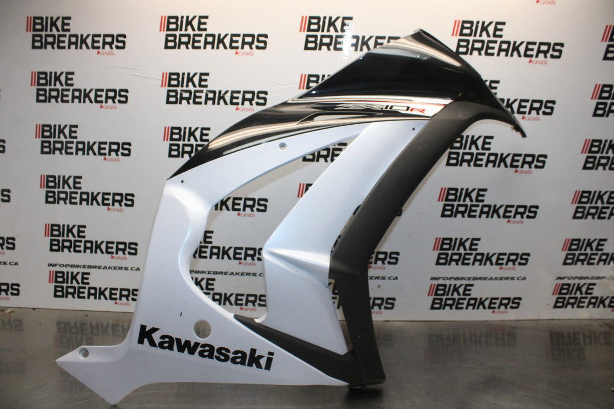 11-15 KAWASAKI NINJA ZX10R RIGHT LOWER MID UPPER SIDE FAIRING COWL  BB840
