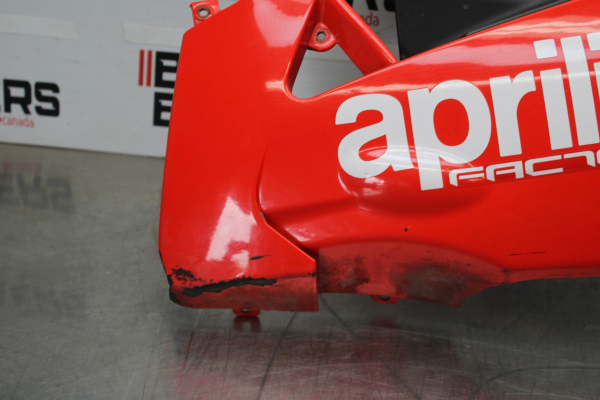 15 APRILIA RSV4 FACTORY APRC ABS LEFT LOWER BOTTOM BELLY SIDE FAIRING COWL BB901