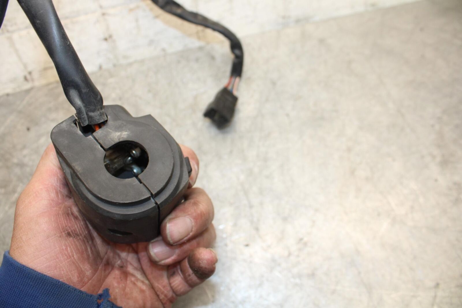 2009 Kawasaki Ninja ZX6R ZX600R LEFT CLIP ON HANDLE HORN SIGNALS SWITCH BB538