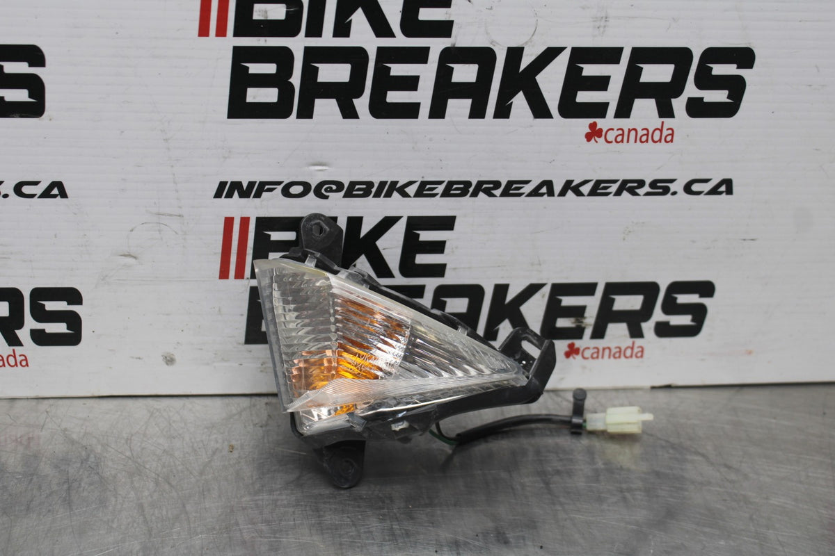 08 KAWASAKI NINJA 650 EX650 LEFT FRONT TURN SIGNAL LIGHT INDICATOR BB797
