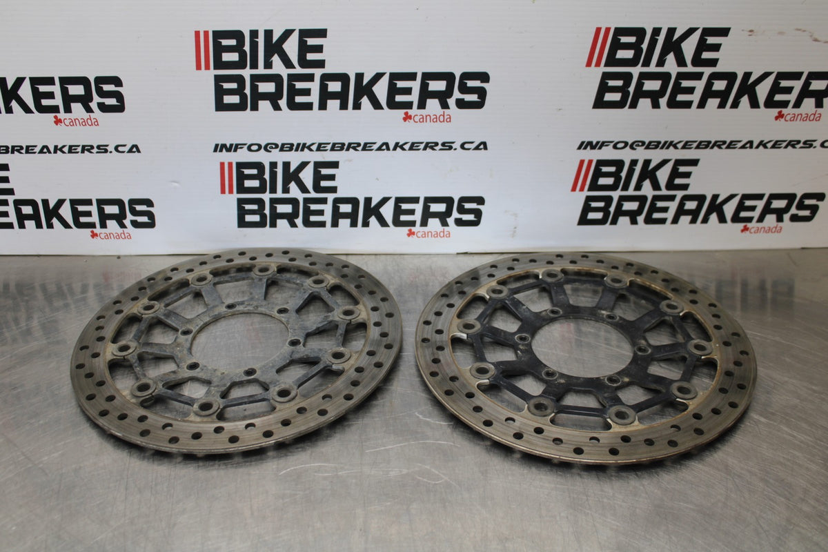 12 HONDA CB1000R FRONT LEFT RIGHT BRAKE ROTORS DISCS BB200