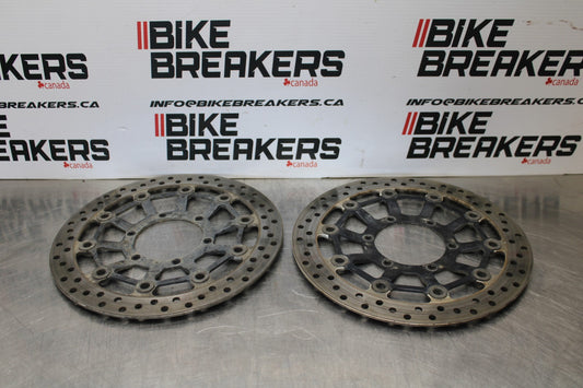 12 HONDA CB1000R FRONT LEFT RIGHT BRAKE ROTORS DISCS BB200