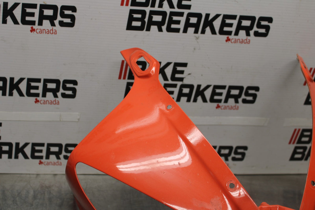 03-04 YAMAHA YZF R6 FRONT UPPER NOSE FAIRING COWL SHROUD BB890