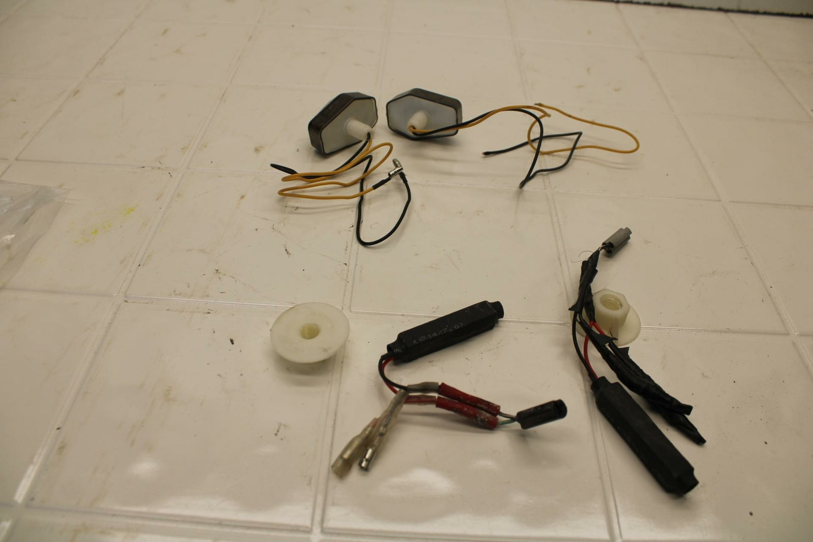 01-02 SUZUKI GSXR750 FRONT LEFT RIGHT TURN SIGNALS LIGHT INDICATORS BB402