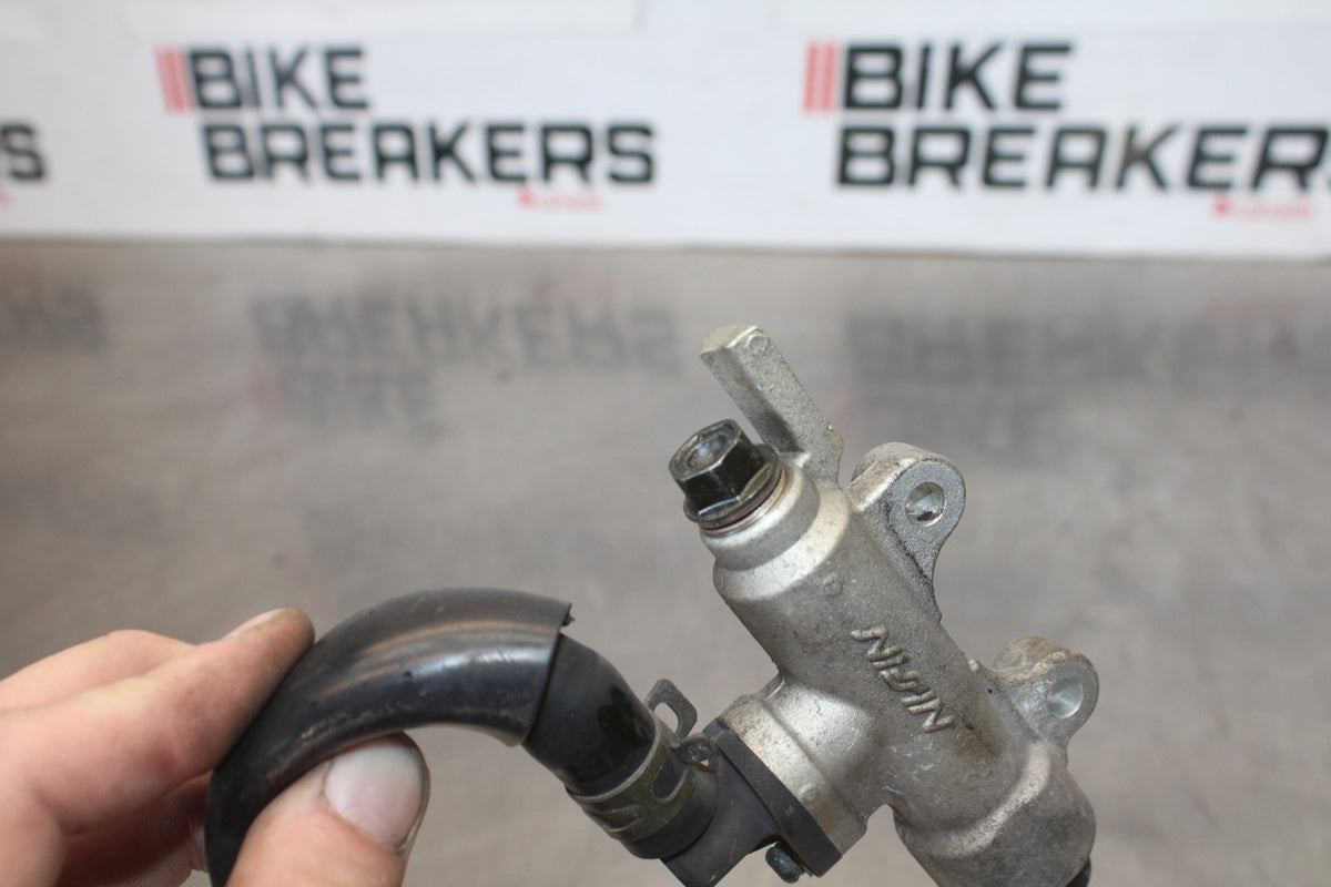 06-07 HONDA INTERCEPTOR 800 VFR800 REAR BRAKE MASTER CYLINDER W RESERVOIR BB917