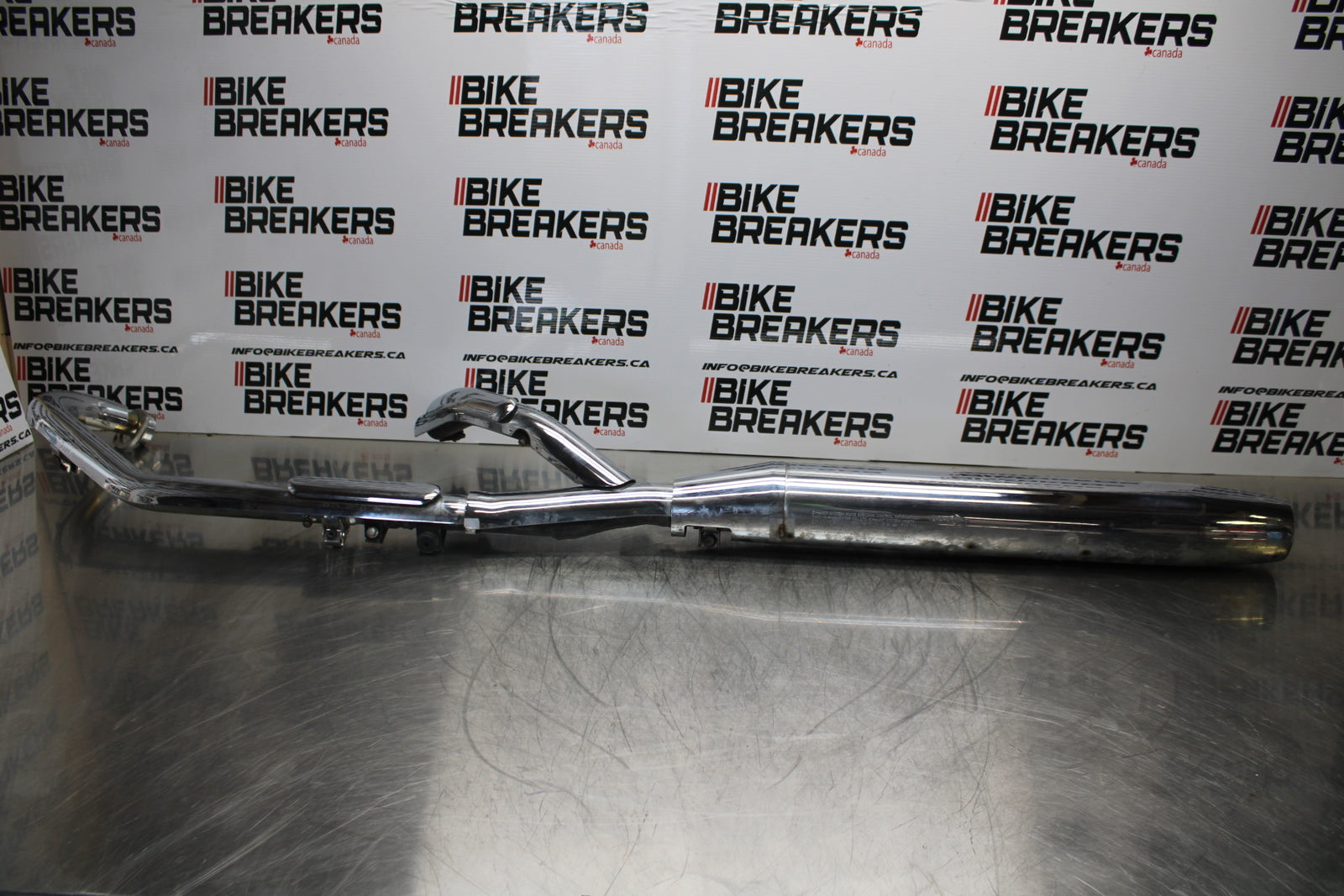 09 YAMAHA ROYAL STAR XVZ1300TF VENTURE LEFT HEADER MUFFLER EXHAUST BB151
