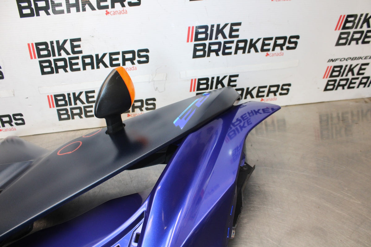 23 YAMAHA YZF R3 LEFT LOWER MID UPPER SIDE FAIRING COWL BB003