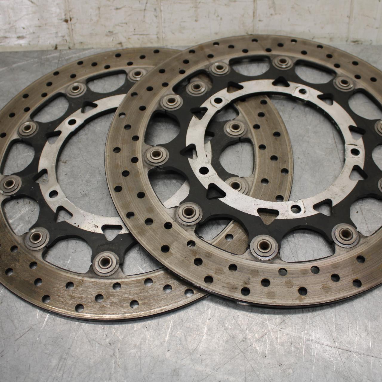 2007 Yamaha YZF R1 FRONT LEFT RIGHT BRAKE ROTORS DISCS 4C8-2581T-00-00 BB523