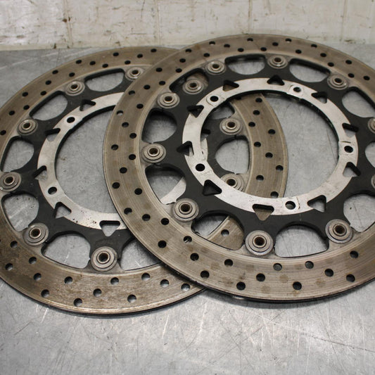 2007 Yamaha YZF R1 FRONT LEFT RIGHT BRAKE ROTORS DISCS 4C8-2581T-00-00 BB523