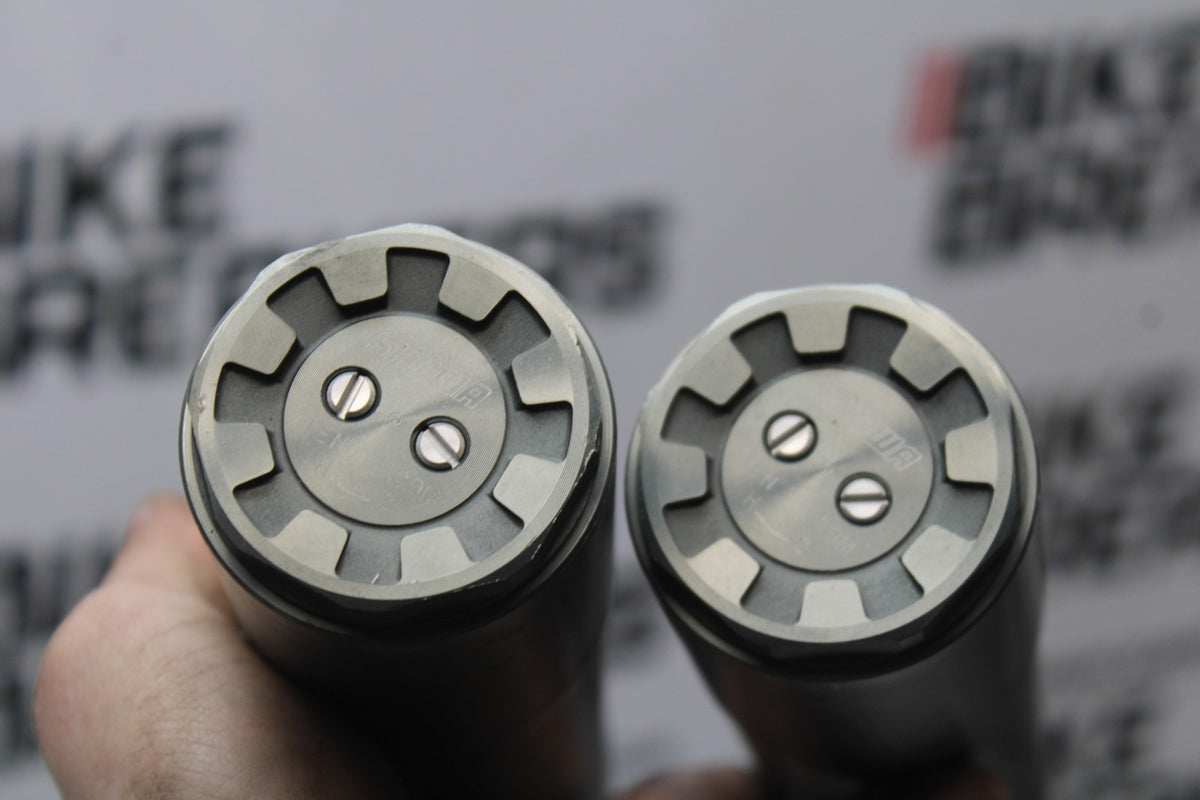 09-12 KAWASAKI NINJA ZX6R FRONT FORKS  SUSPENSION SET PAIR 44071-0634-11G BB617