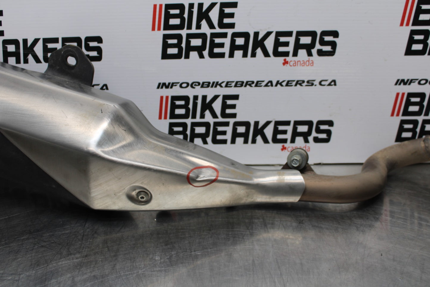 13-17 KAWASAKI NINJA 300 EX300 FULL EXHAUST SYSTEM HEADERS PIPE MUFFLER  BB187