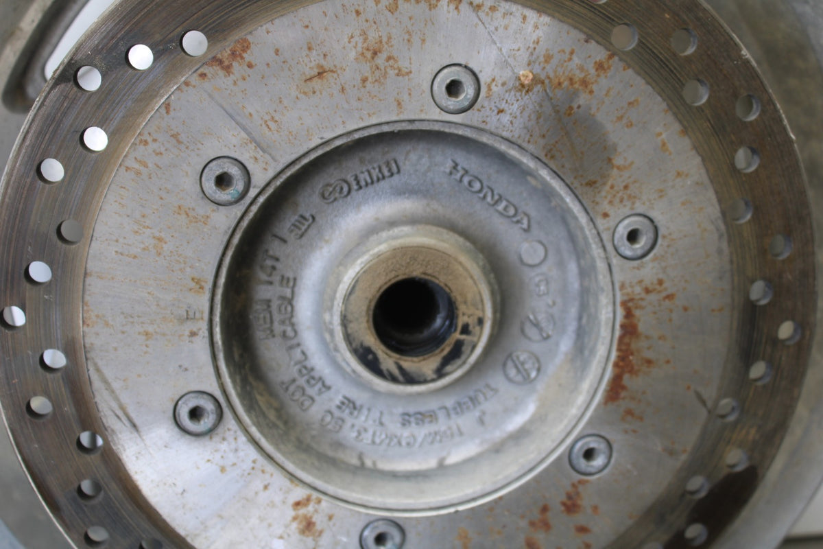 03-08 HONDA VTX1300C REAR WHEEL BACK RIM & ROTOR BB868