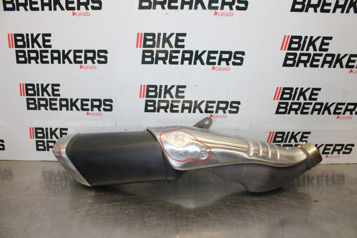 16 APRILIA TUONO V4 1100 EXHAUST PIPE MUFFLER SLIP ON CAN SILENCER BB905