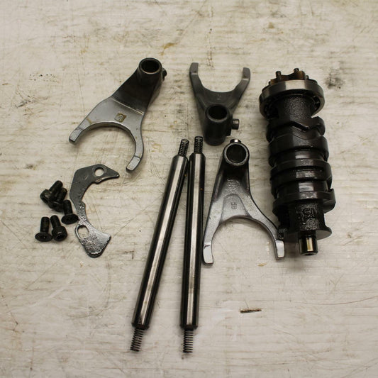 05 YAMAHA YZF R6S ENGINE TRANSMISSION GEAR SHIFT SHIFTER CAM DRUM BB234
