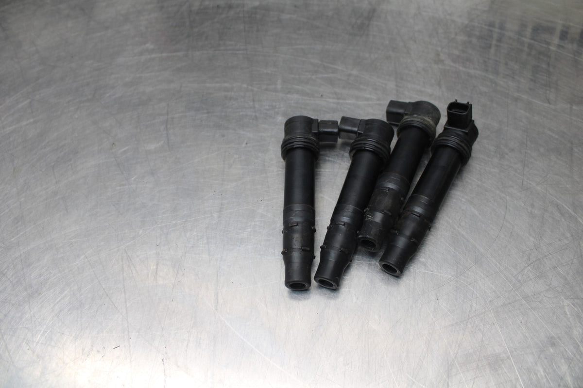 07-08 KAWASAKI NINJA ZX6R IGNITION COILS COIL SPARK PLUG CAPS 21171-1282 BB855