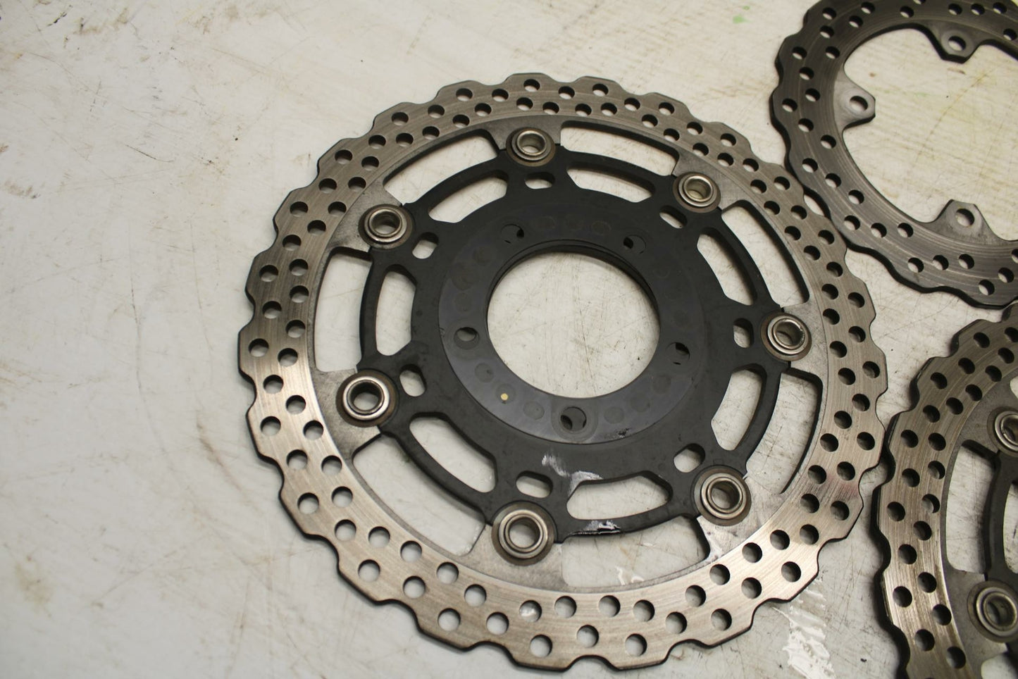 11-12 KAWASAKI NINJA 400 EX400 C FRONT REAR BRAKE ROTORS DISCS BB358