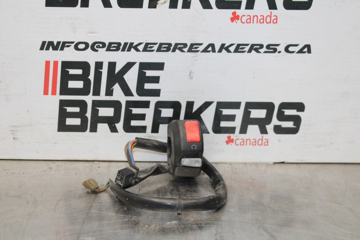98 KAWASAKI NINJA ZX6 RIGHT CLIP ON HANDLE KILL OFF START SWITCH SWITCHES BB870