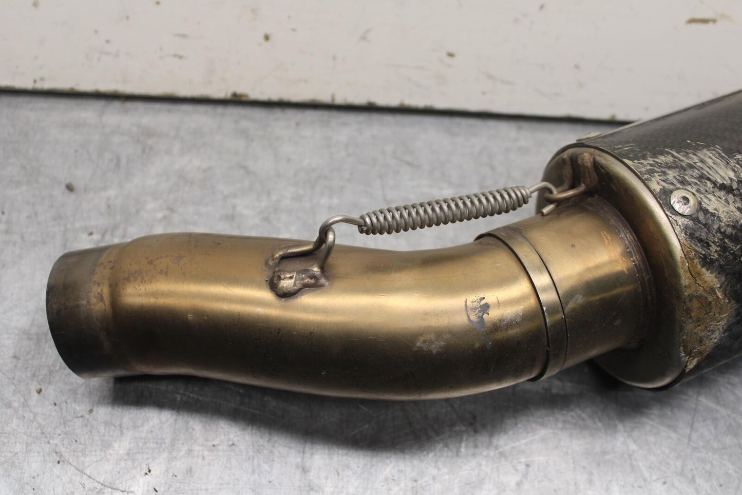 09-12 KAWASAKI NINJA ZX6R EXHAUST PIPE MUFFLER SLIP ON CAN SILENCER BB617