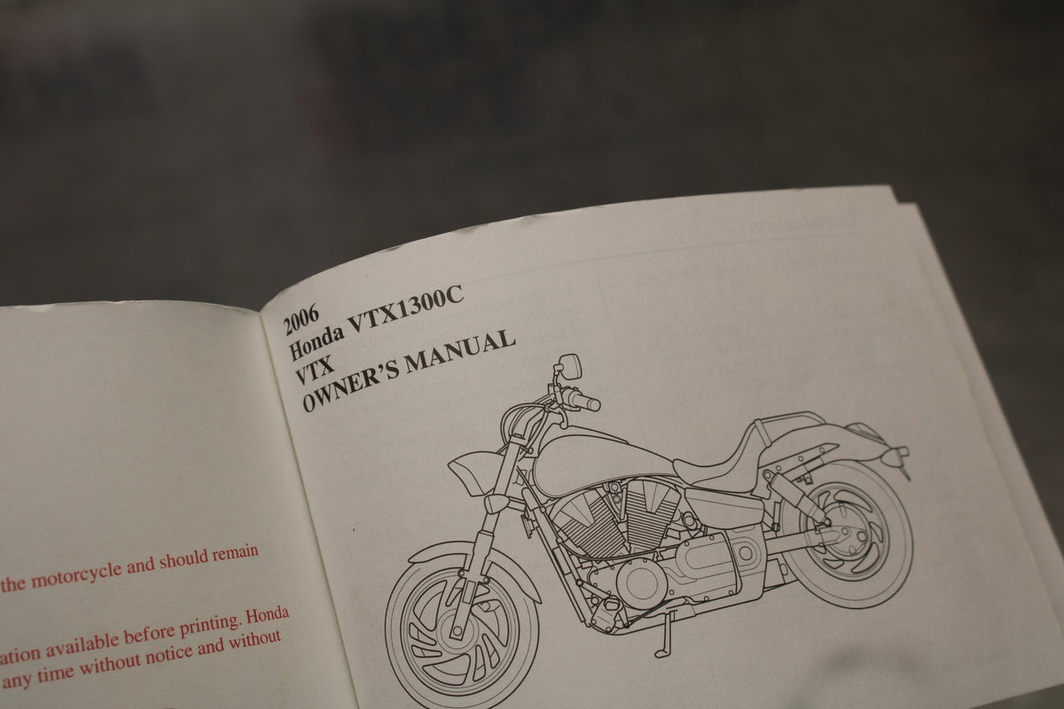 03-08 HONDA VTX1300C ORIGINAL OWNERS MANUAL BOOK BB868