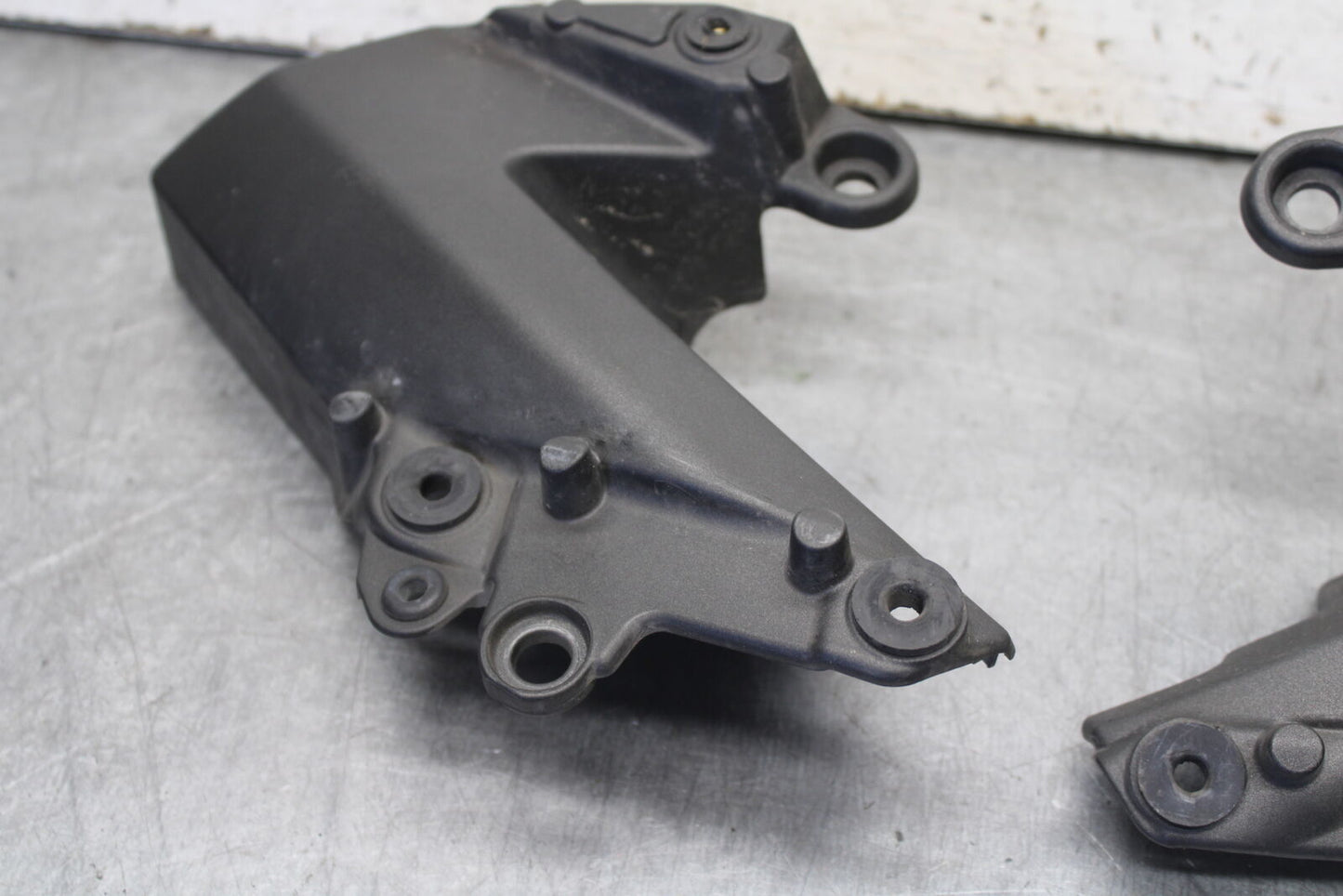 09-12 KAWASAKI NINJA ZX6R RIGHT LEFT MID UPPER SIDE FAIRING COWL PLASTIC BB698