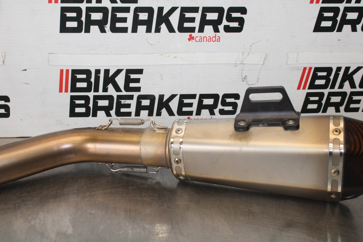 13-18 KAWASAKI NINJA ZX6R AFTERMARKET EXHAUST MUFFLER SLIP ON CAN SILENCER BB908