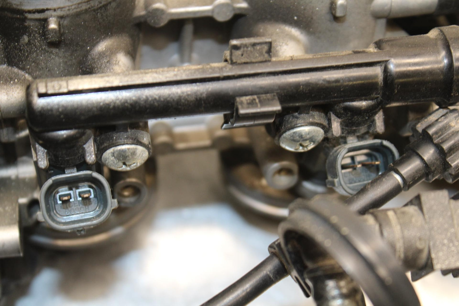 09-12 KAWASAKI NINJA ZX6R MAIN FUEL INJECTORS / THROTTLE BODIES 16163-0128 BB617