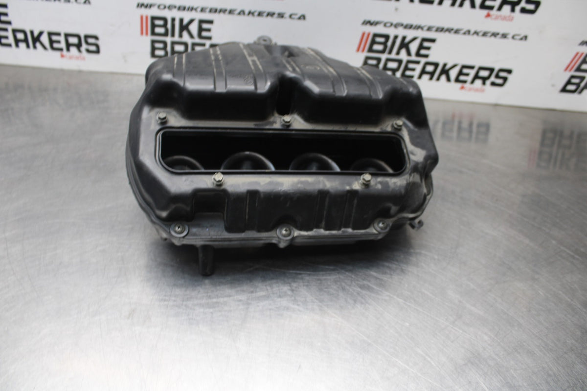 07-08 KAWASAKI NINJA ZX6R AIRBOX AIR FILTER BOX W/OUT TOP RAIL INJECTORS BB855